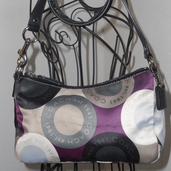 COACH SIGNATURE PRINT MULTI-COLOR SHOES AND PURSE - Picture 5 of 8